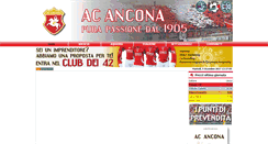 Desktop Screenshot of anconacalcio.it
