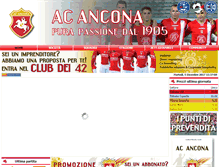 Tablet Screenshot of anconacalcio.it